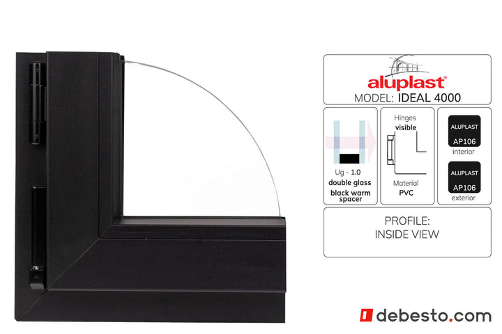 Aluplast Ideal 4000 PVC Window System - Corner Sample