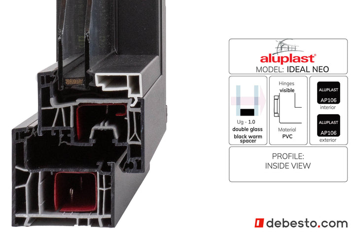 Aluplast Ideal Neo PVC Window System - Corner Sample