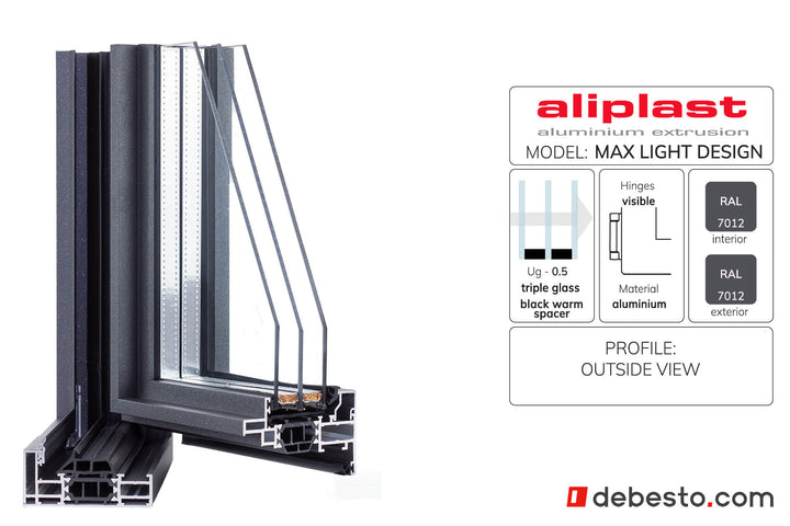 Aliplast Max Light - System Okien Aluminiowych - Trójkąt pokazowy