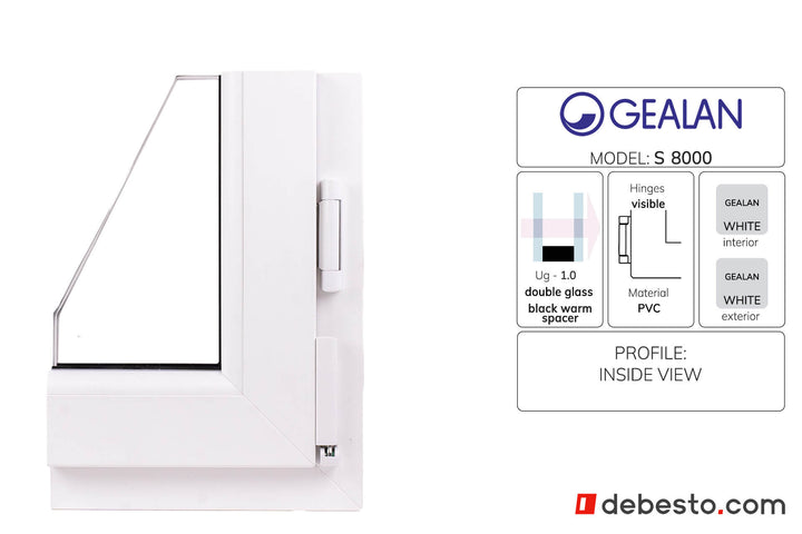 Gealan 8000 PVC Window System - Corner Sample