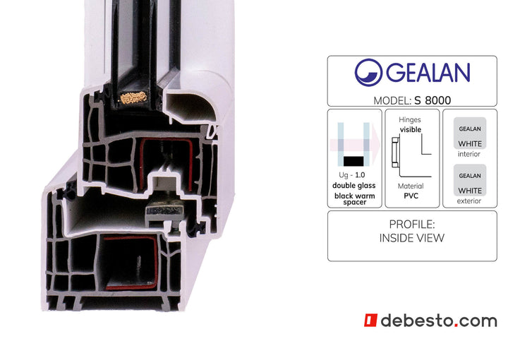 Gealan 8000 PVC Window System - Corner Sample