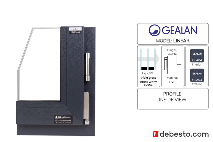 GEALAN-LINEAR® PVC Window System - Corner Sample