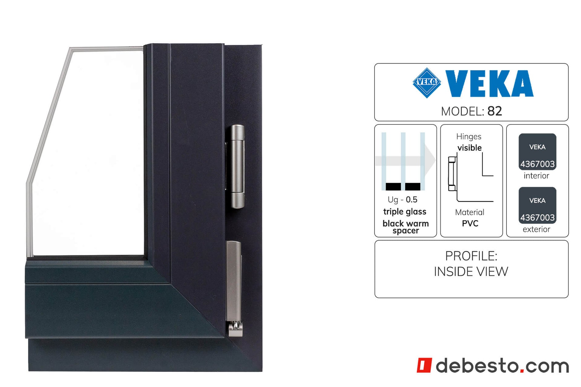 System okienny PCV Veka 82 - Trójkąt narożny