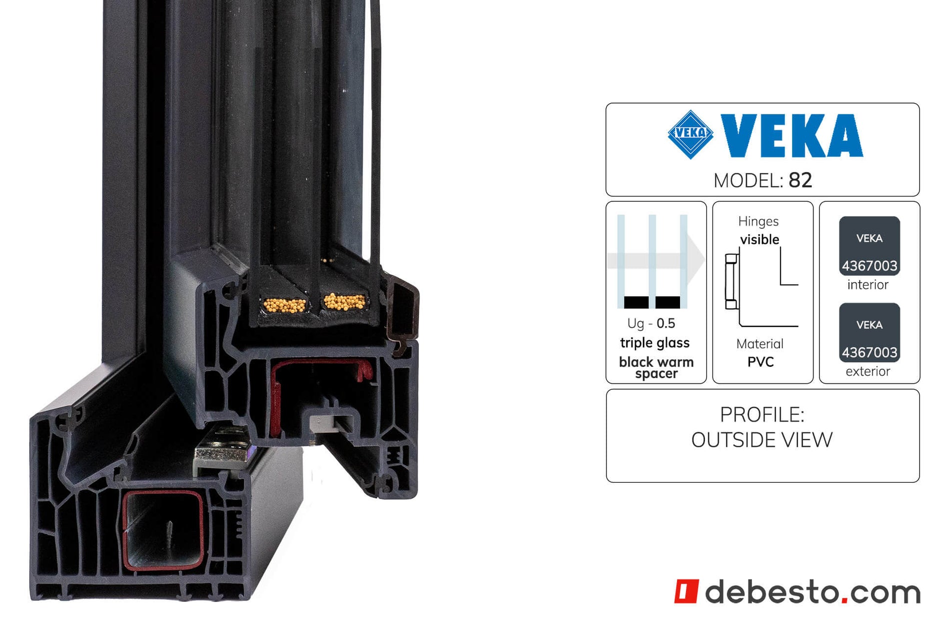 System okienny PCV Veka 82 - Trójkąt narożny