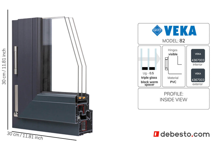 System okienny PCV Veka 82 - Trójkąt narożny