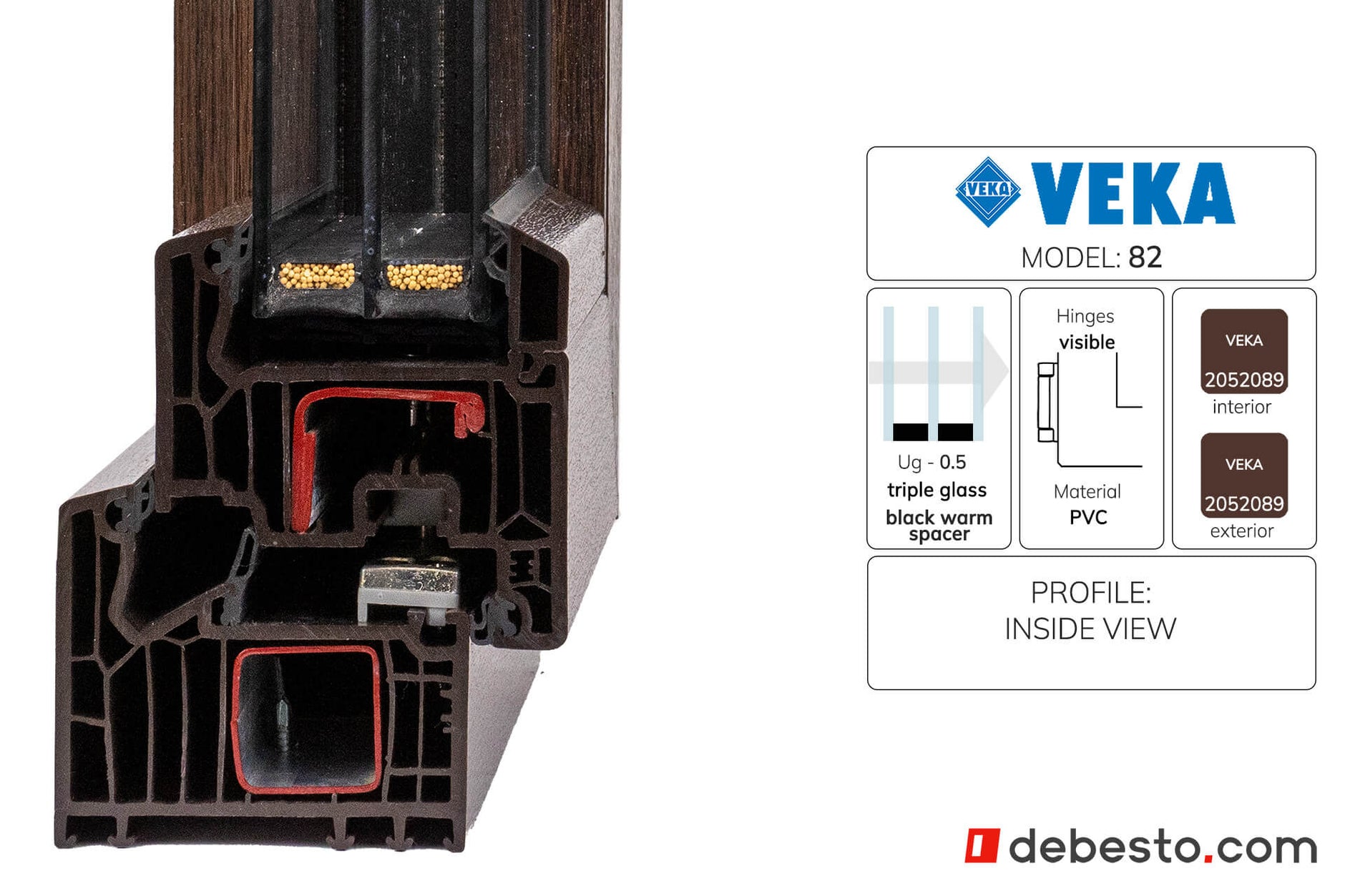 System okienny PCV Veka 82 - Trójkąt narożny