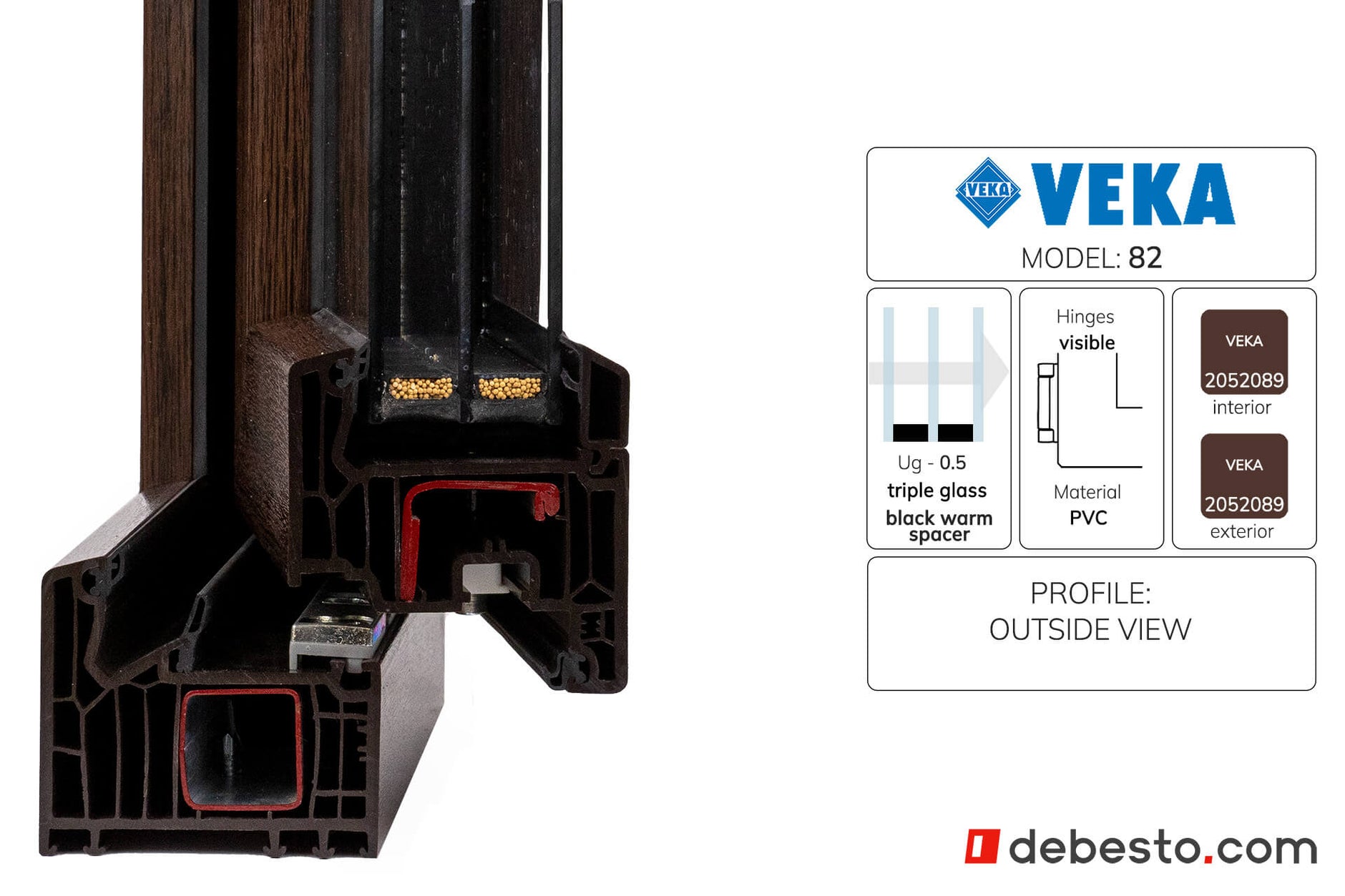 System okienny PCV Veka 82 - Trójkąt narożny