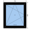 Aluprof MB-86 SI Aluminium Window System DIMENSIONS OF EXTERIOR VIEW