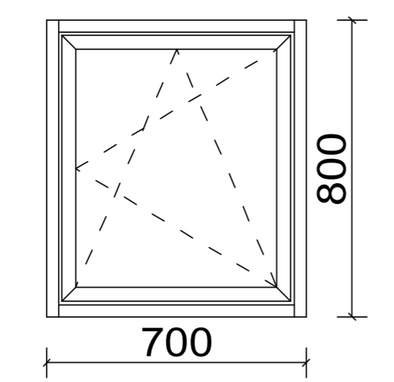 Aluprof MB-SLIMLINE Aluminium Window System - Window Sample
