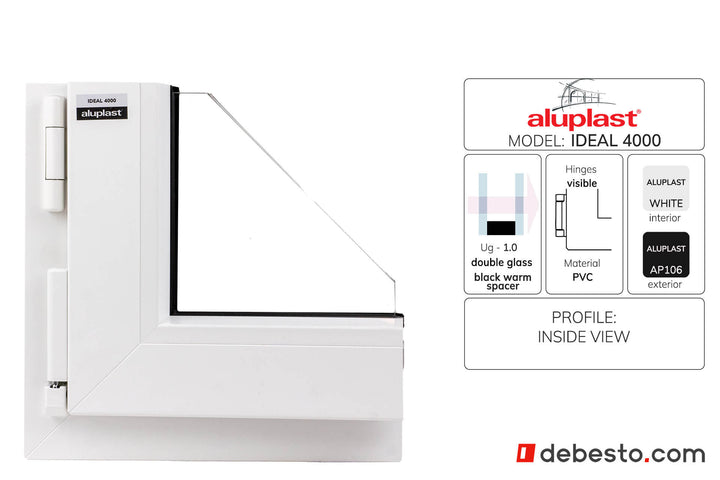 Aluplast Ideal 4000 PVC Window System - Corner Sample