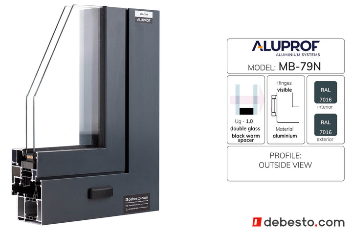 System Okien Aluminiowych Aluprof MB-79N - Trókąt pokazowy