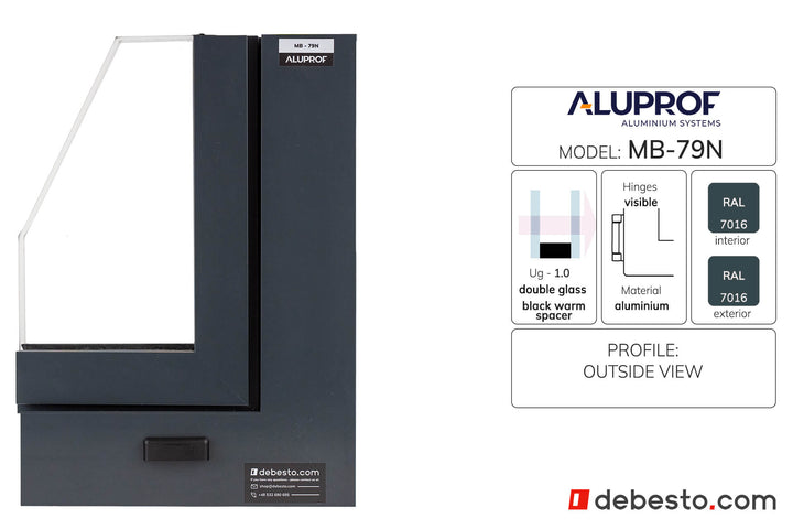 System Okien Aluminiowych Aluprof MB-79N - Trókąt pokazowy
