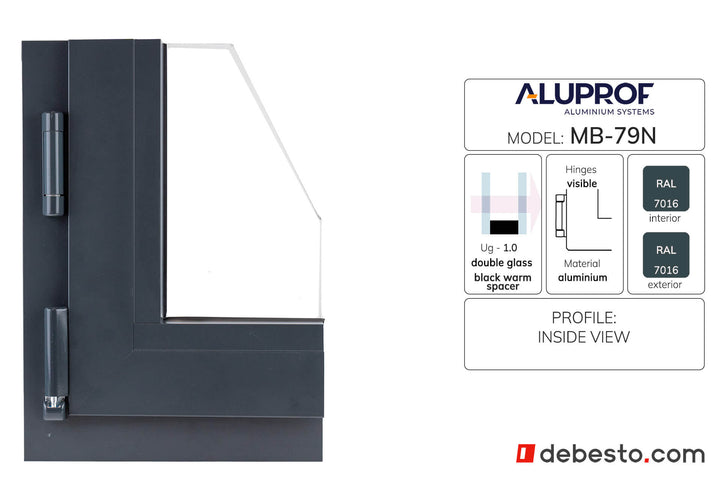 System Okien Aluminiowych Aluprof MB-79N - Trókąt pokazowy
