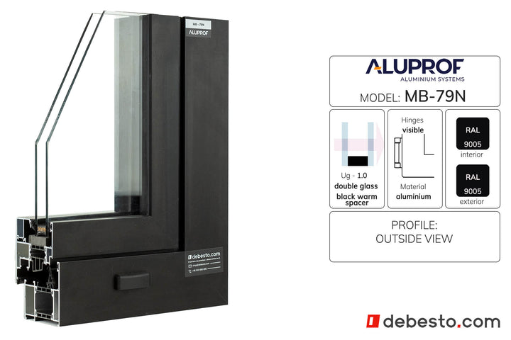 System Okien Aluminiowych Aluprof MB-79N - Trókąt pokazowy