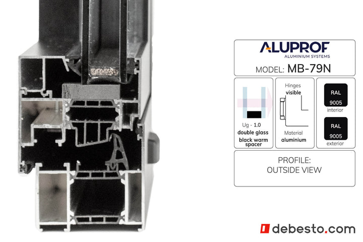 System Okien Aluminiowych Aluprof MB-79N - Trókąt pokazowy