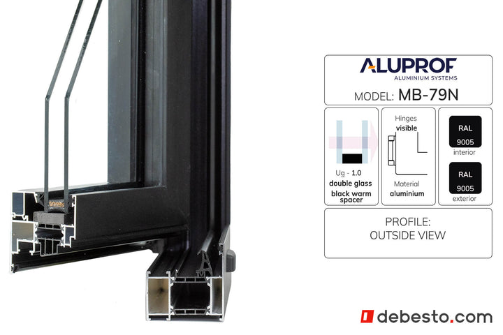 System Okien Aluminiowych Aluprof MB-79N - Trókąt pokazowy