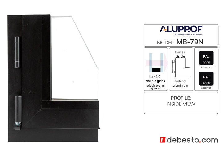System Okien Aluminiowych Aluprof MB-79N - Trókąt pokazowy