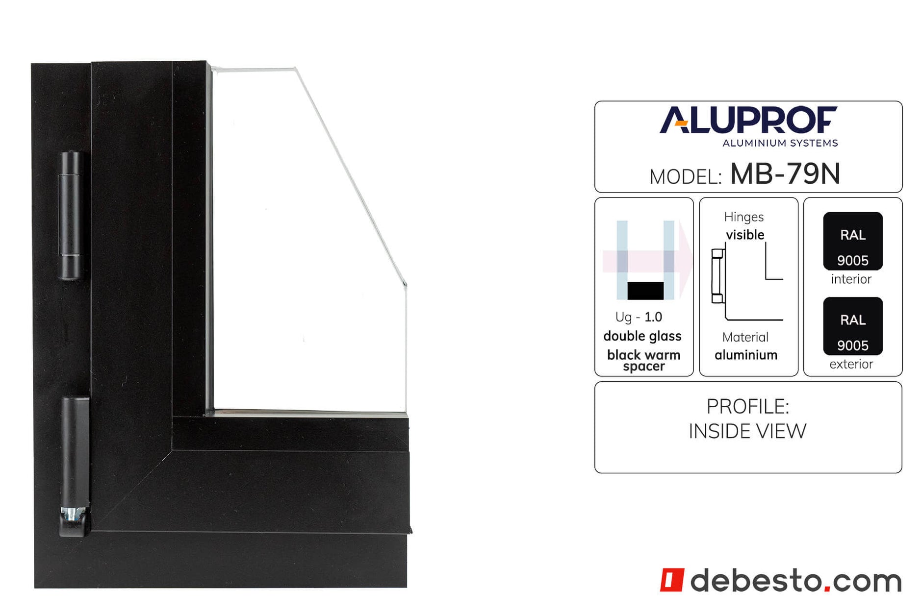 System Okien Aluminiowych Aluprof MB-79N - Trókąt pokazowy