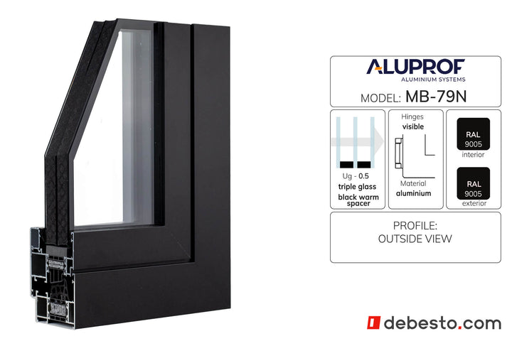 System Okien Aluminiowych Aluprof MB-79N - Trókąt pokazowy