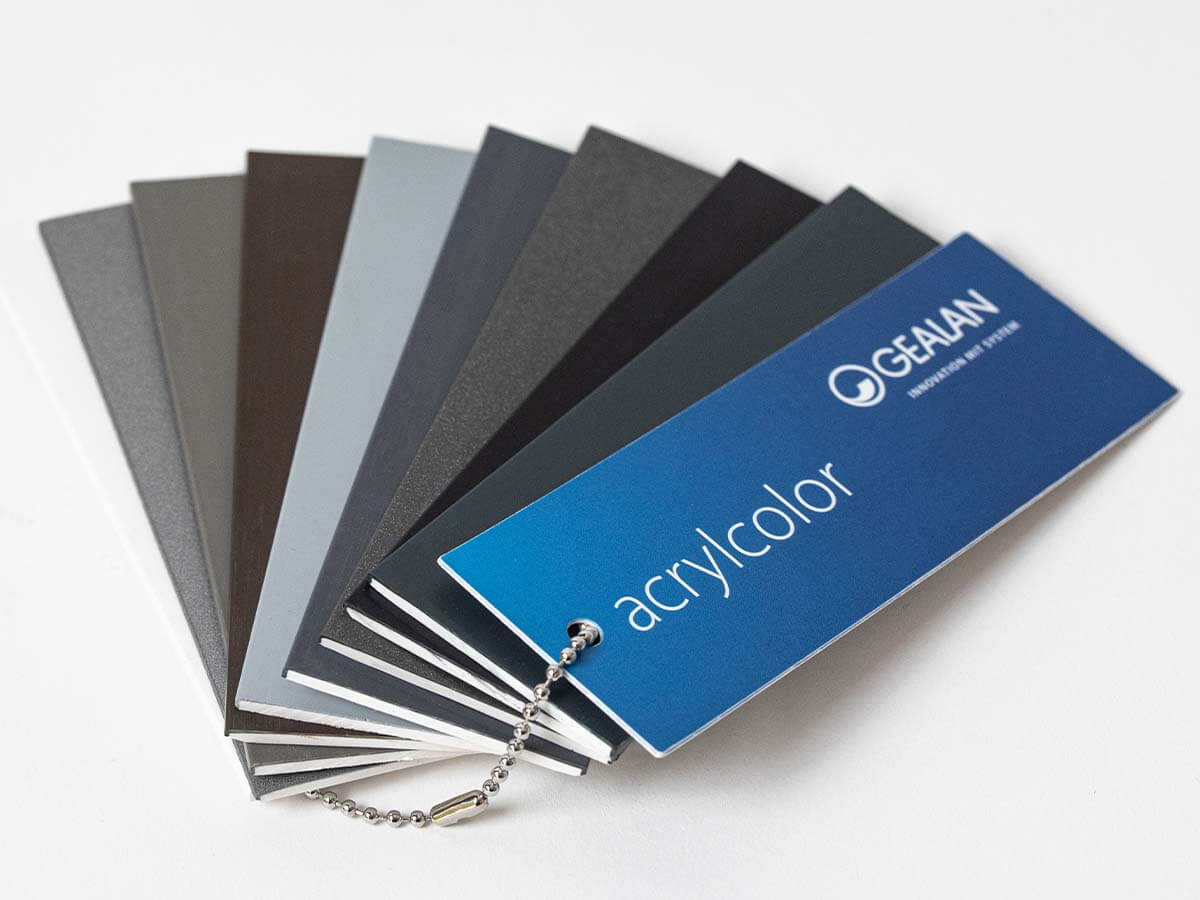 Set of 6 color charts