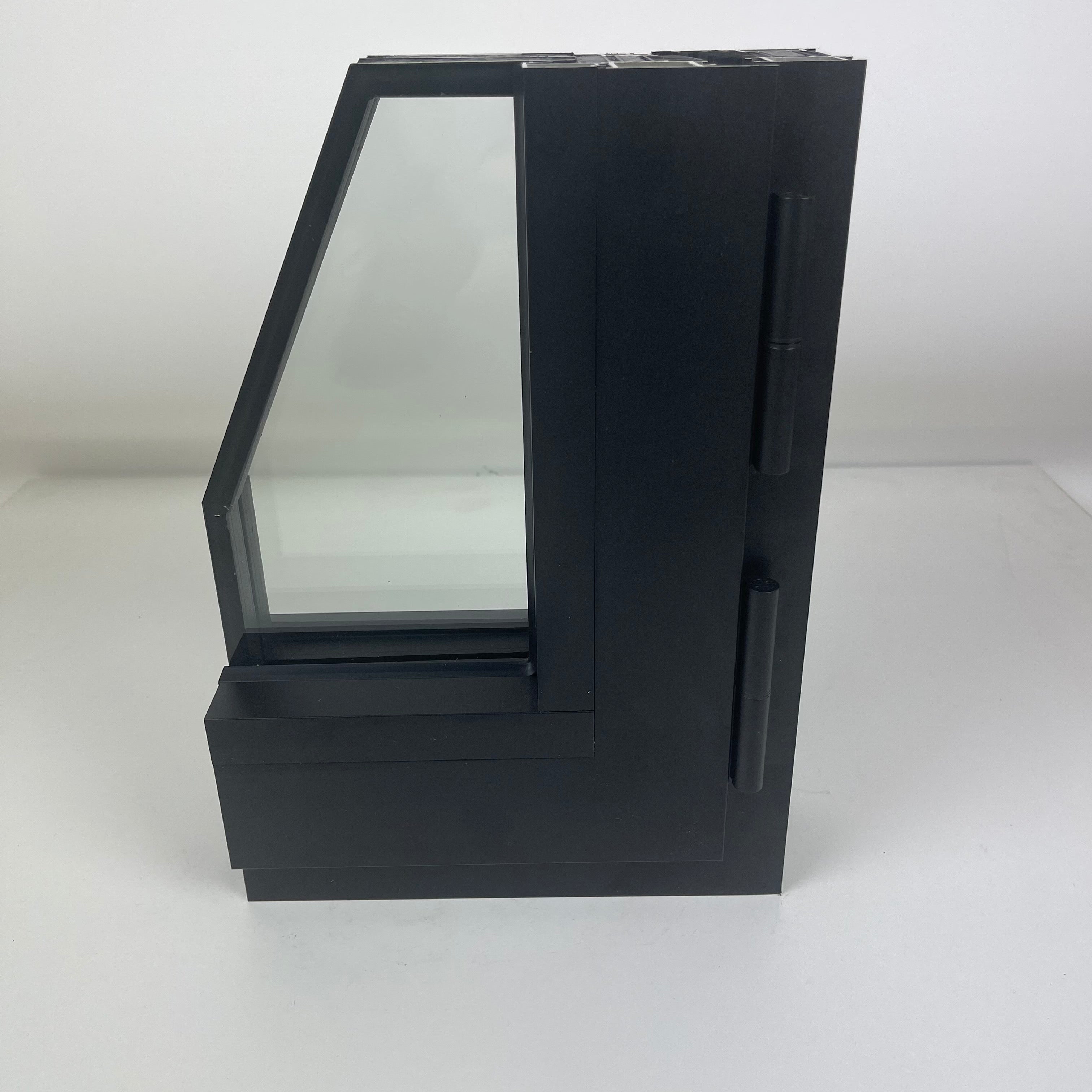 Set of 2 window corner samples Aluprof MB 86N Alu & Salamander Bluevol ...