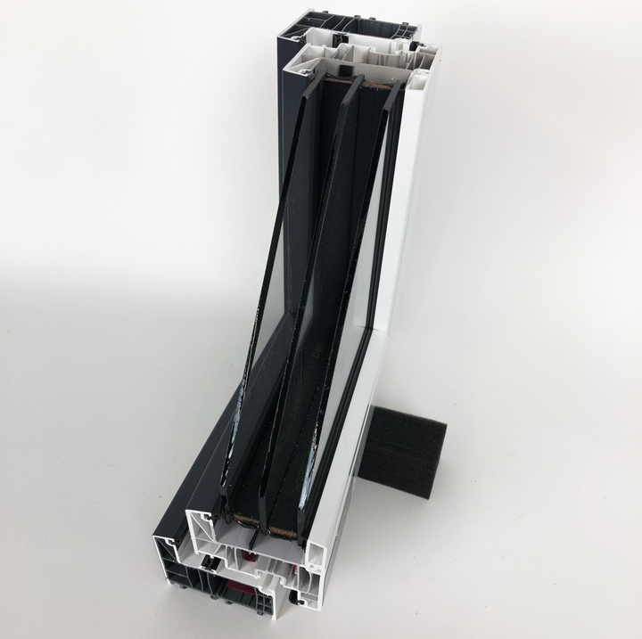 Zestaw 2 trójkątów pokazowych PCV: Alupalst Ideal 4000 i Salamander Blevolution 82 PVC