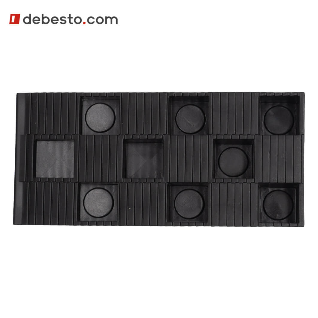 Set of universal installation pads and wedges