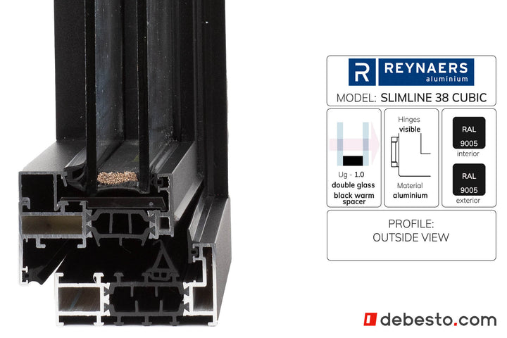 Reynaers SlimLine 38 — System okien aluminiowych — Trójkąt pokazowy