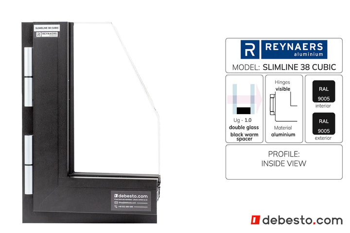 Reynaers SlimLine 38 — System okien aluminiowych — Trójkąt pokazowy