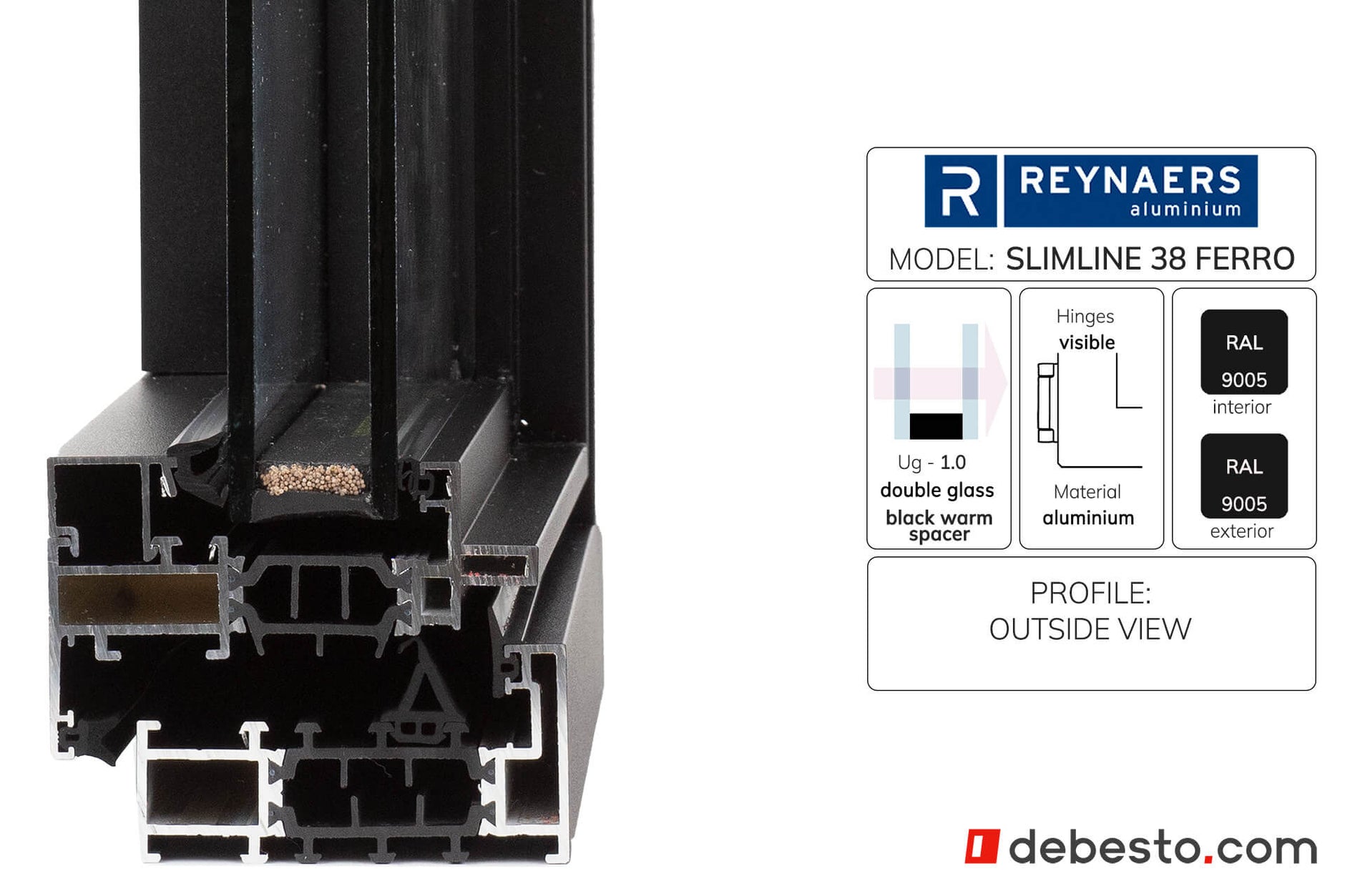 Reynaers SlimLine 38 — System okien aluminiowych — Trójkąt pokazowy