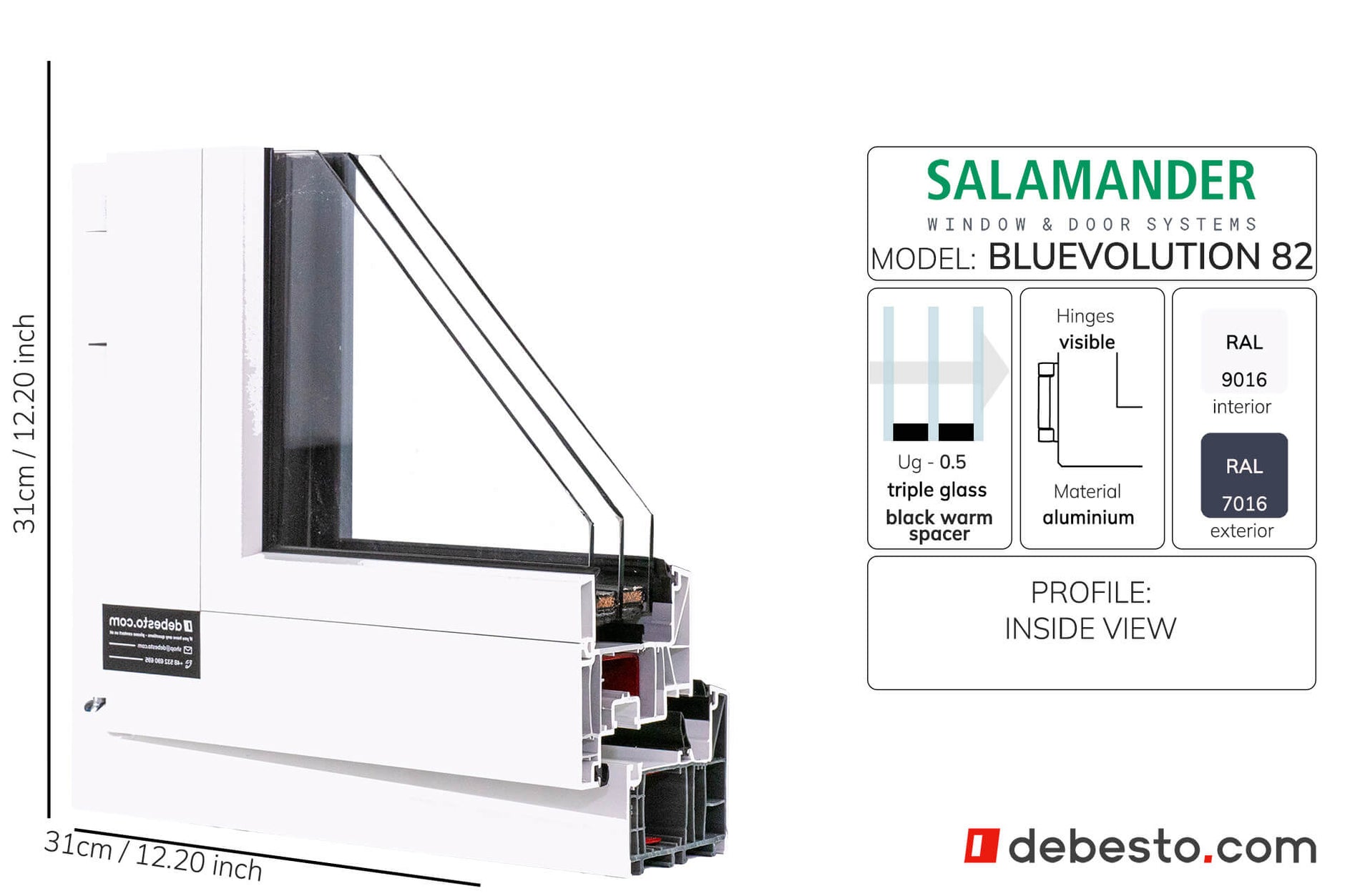 Salamander BluEvolution 82 - Corner Sample