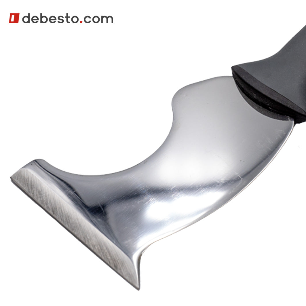 Spatula for removing glazing beads