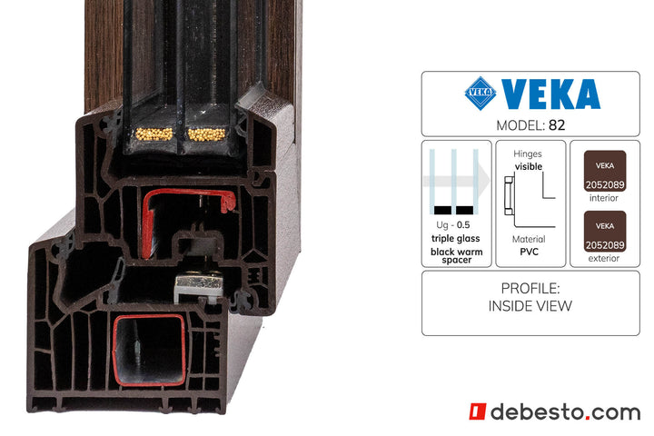 Veka 82 PVC Window System - Corner Sample