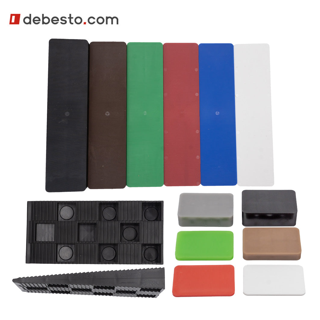 Set of universal installation pads and wedges