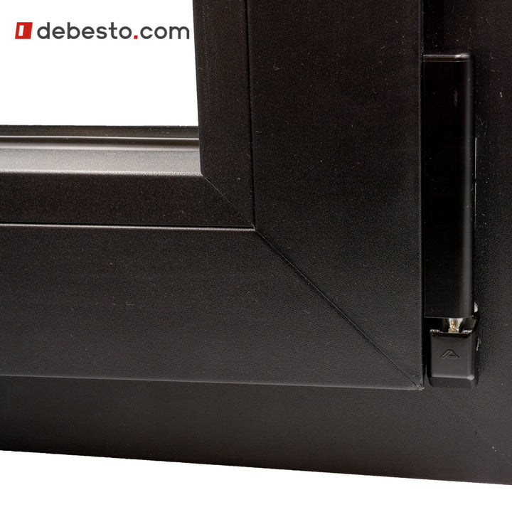 Set of SIEGENIA top and bottom plastic hinge covers (PVC windows)