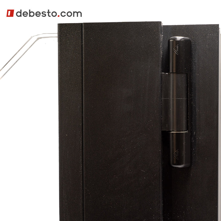 Set of SIEGENIA top and bottom plastic hinge covers (PVC windows)