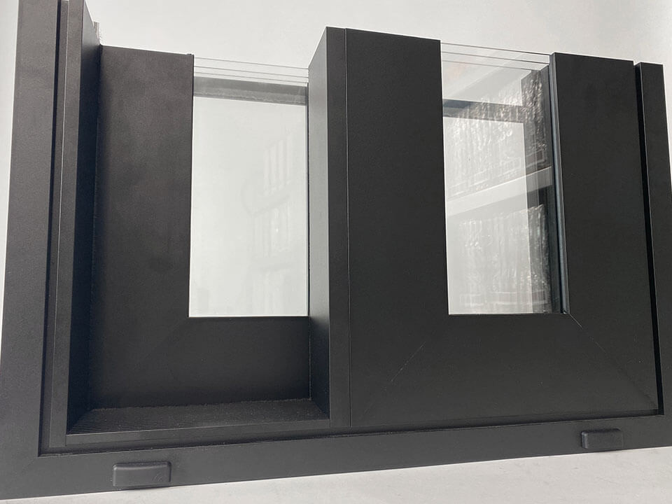 Aluprof MB-77HS Aluminium Sliding Door System - Corner Sample