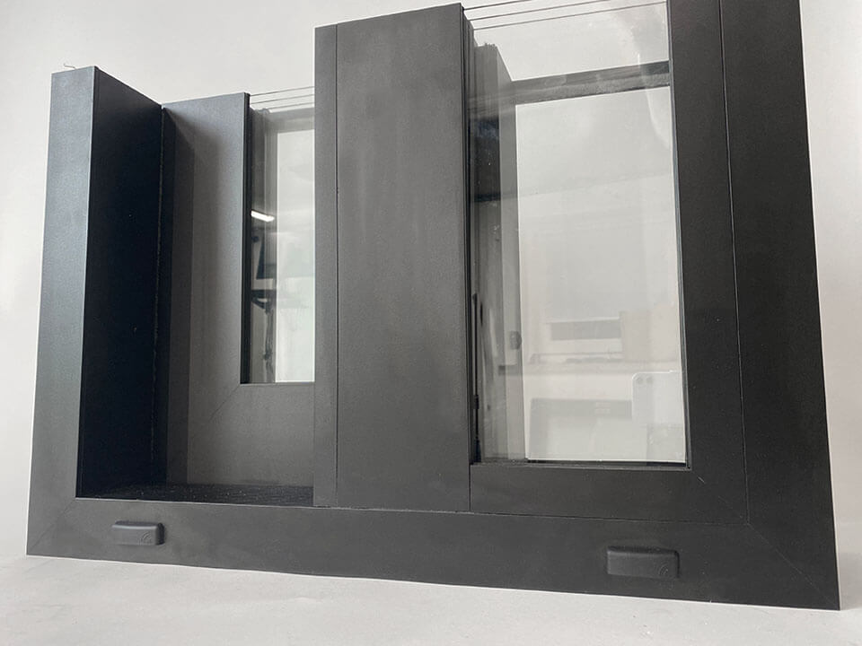 Aluprof MB-77HS Aluminium Sliding Door System - Corner Sample