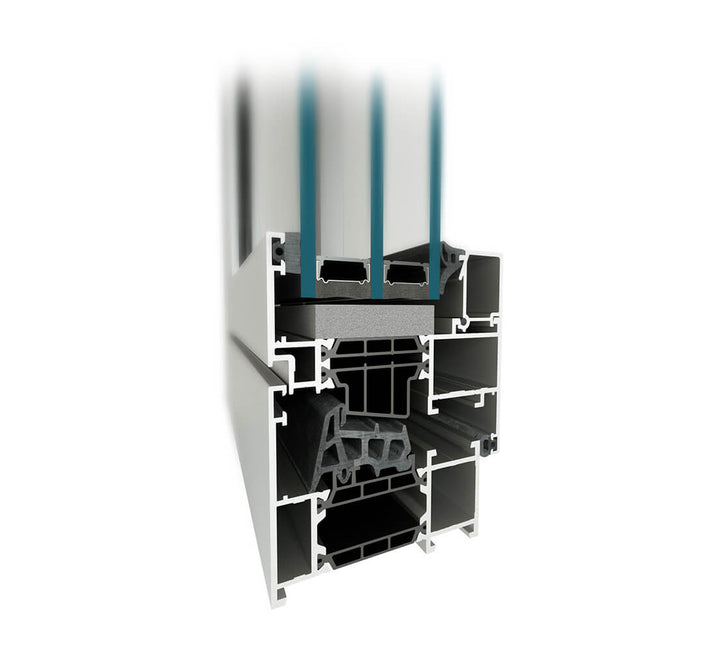 Zestaw 2 trójkątów pokazowych: Aluprof MB-79N i GEALAN-LINEAR® PVC