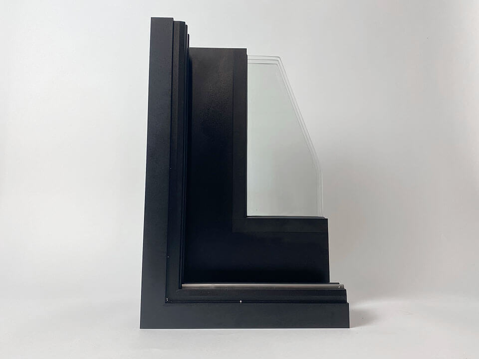 Aluprof MB-77HS Aluminium Window System - Corner Sample