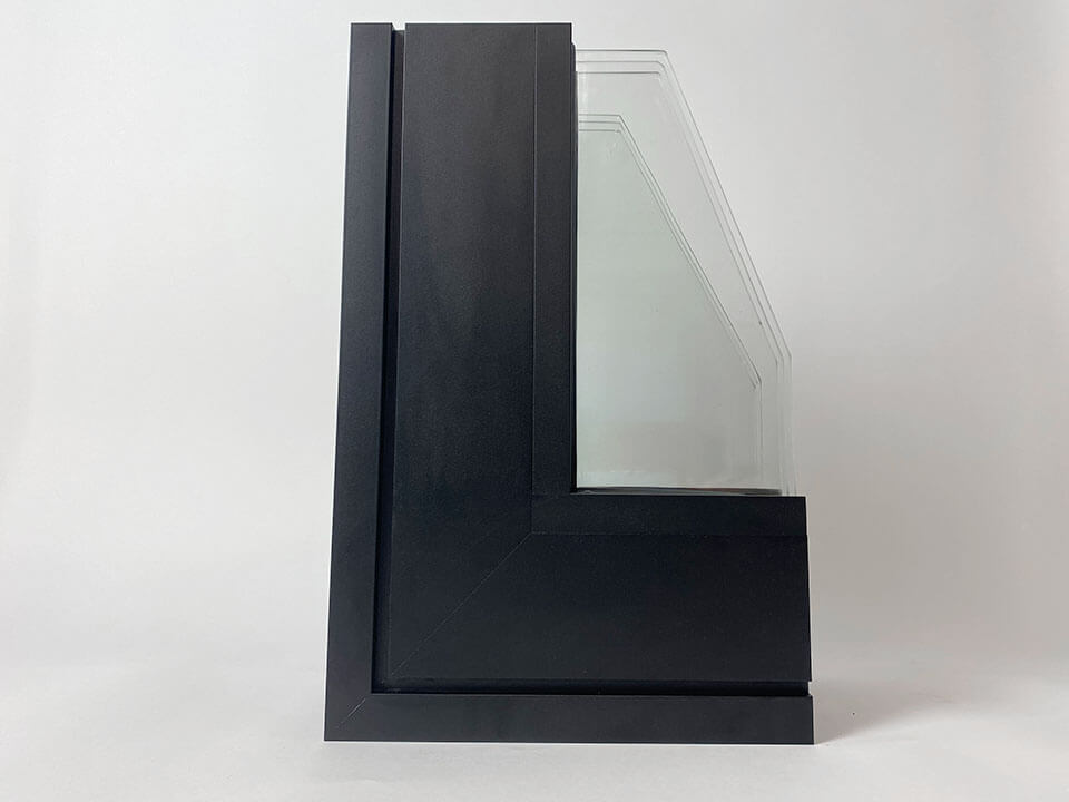 Aluprof MB-77HS Aluminium Window System - Corner Sample