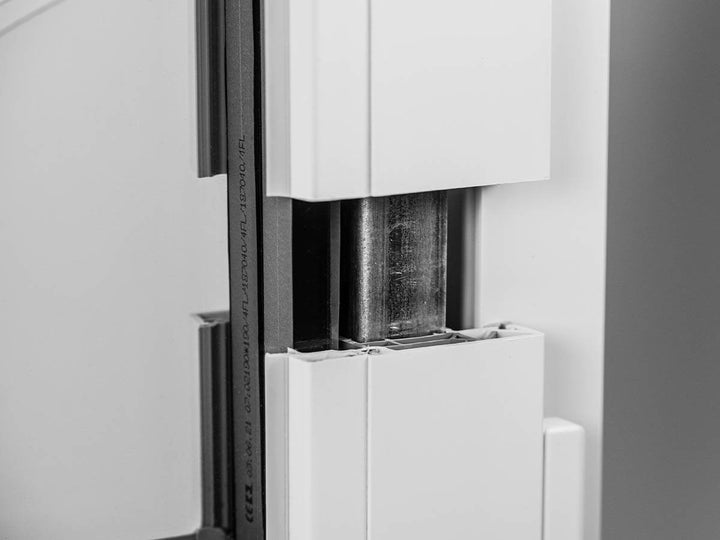 Photo that shows part of the cutout in the frame of Decco 82 educational window sample