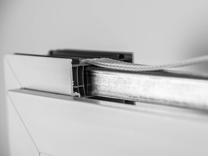 Photo that shows part of the cutout in the frame of Decco 82 educational window sample