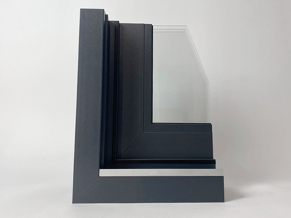 Gealan Smoovio PVC Sliding Door System - Corner Sample