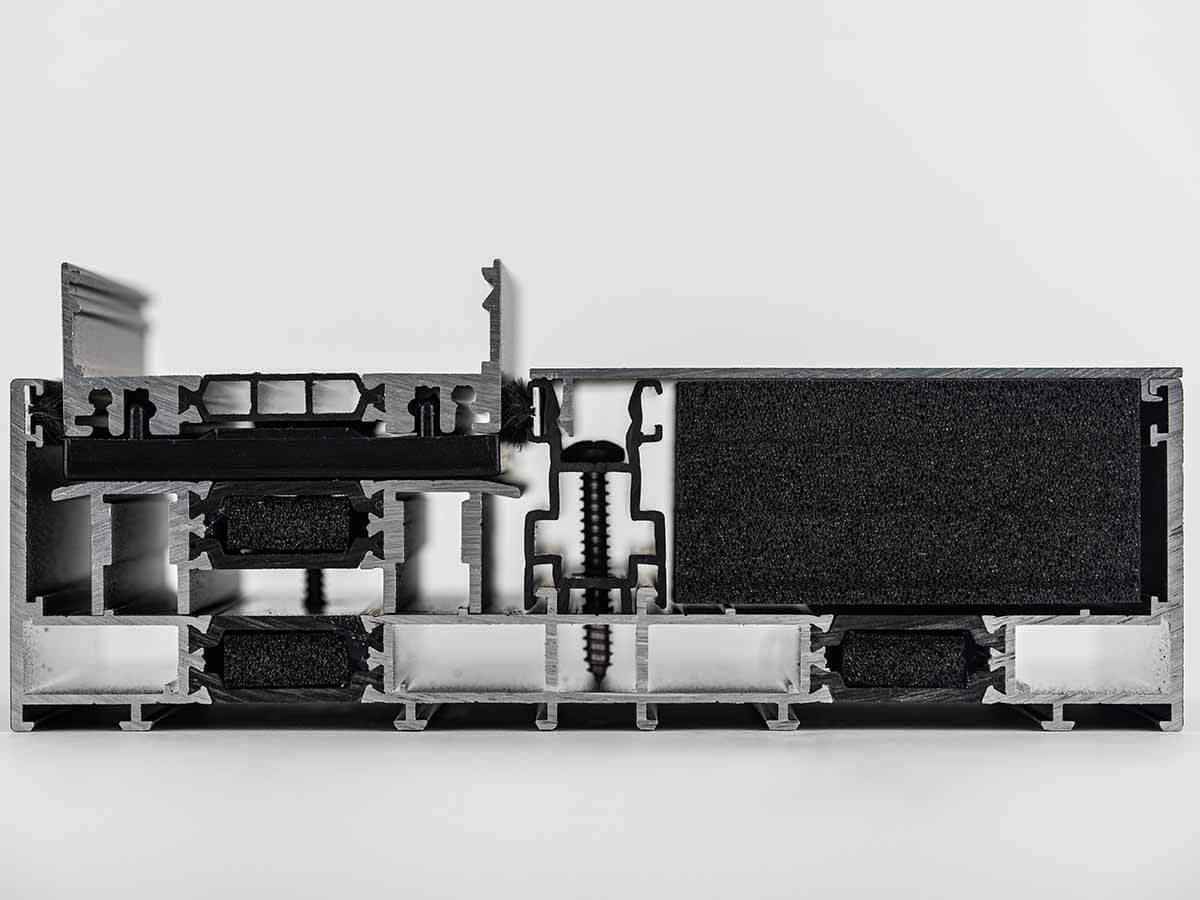 Przekrój Progu Yawal MoreView Aluminiowego Systemu Przesuwnego