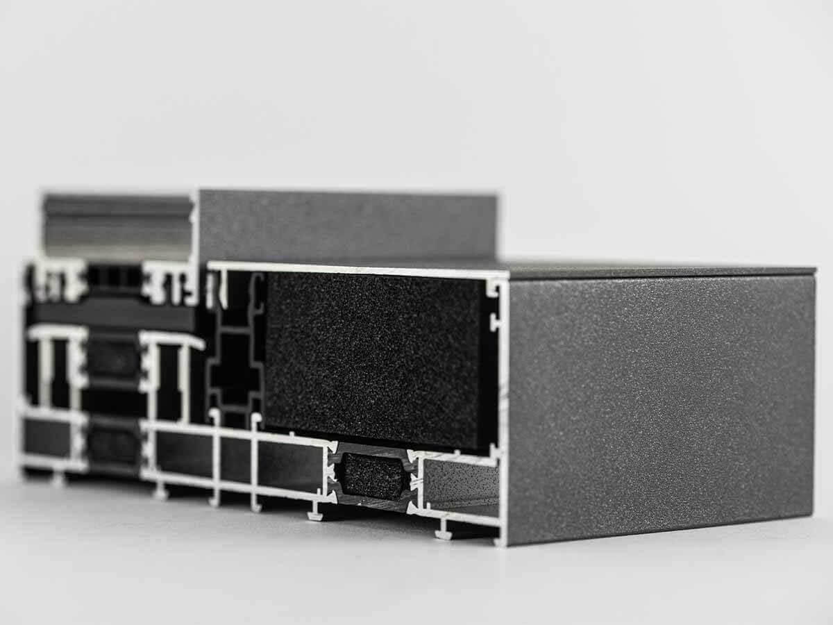 Przekrój Progu Yawal MoreView Aluminiowego Systemu Przesuwnego