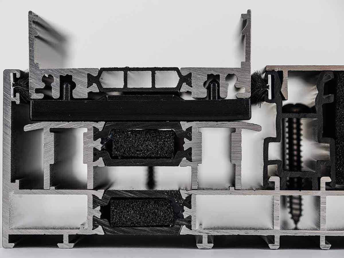 Przekrój Progu Yawal MoreView Aluminiowego Systemu Przesuwnego