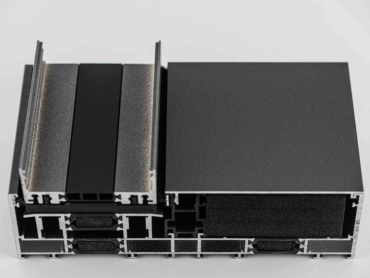 Przekrój Progu Yawal MoreView Aluminiowego Systemu Przesuwnego