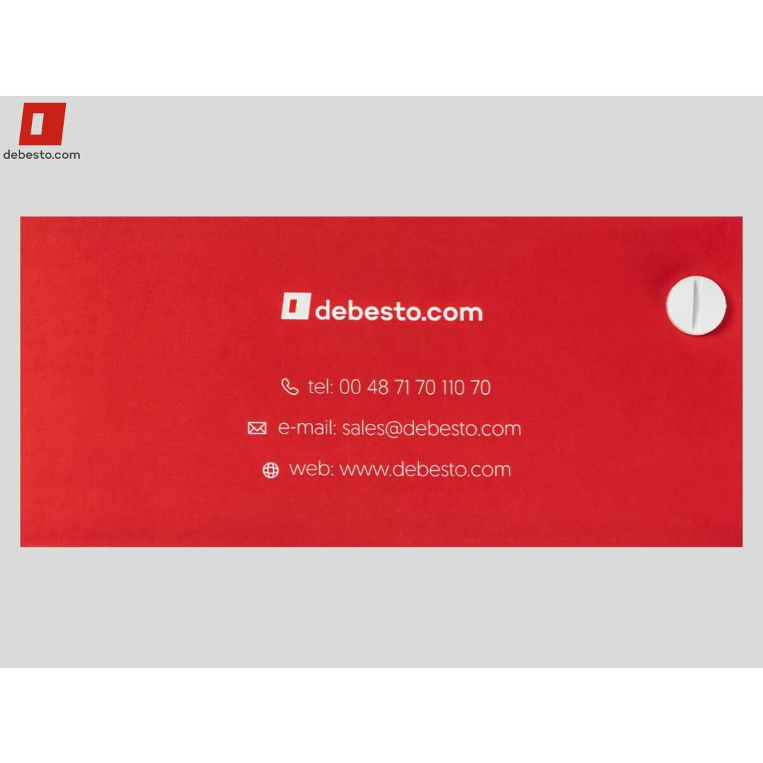 back cover of the aluplast colour chart with contact information to debesto.com