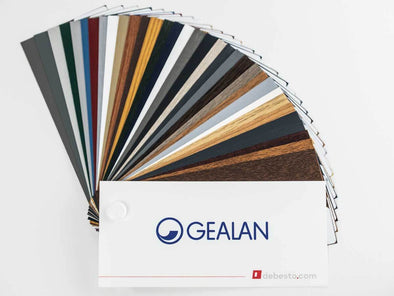front of the Gealan colour chart debesto.com different colours palette